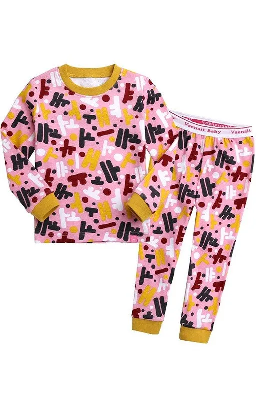 Hangul Korean Pink Long Sleeve Pajama