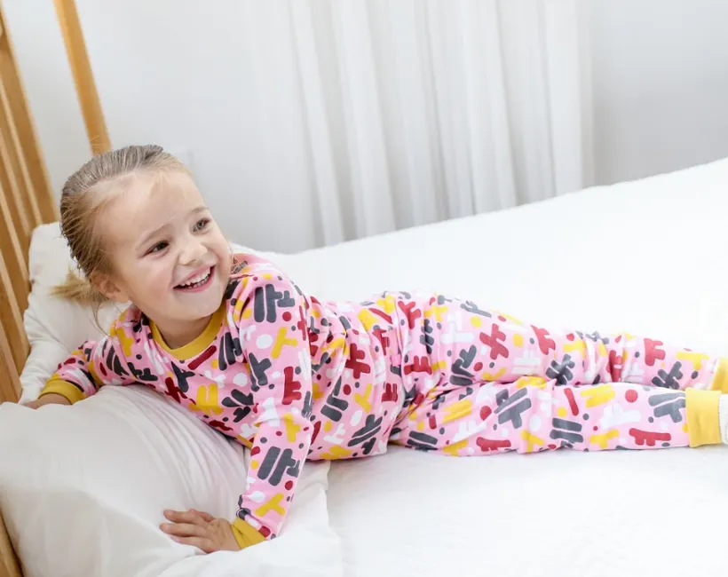Hangul Korean Pink Long Sleeve Pajama