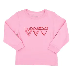 Hearts Trio Long-sleeve T-shirt