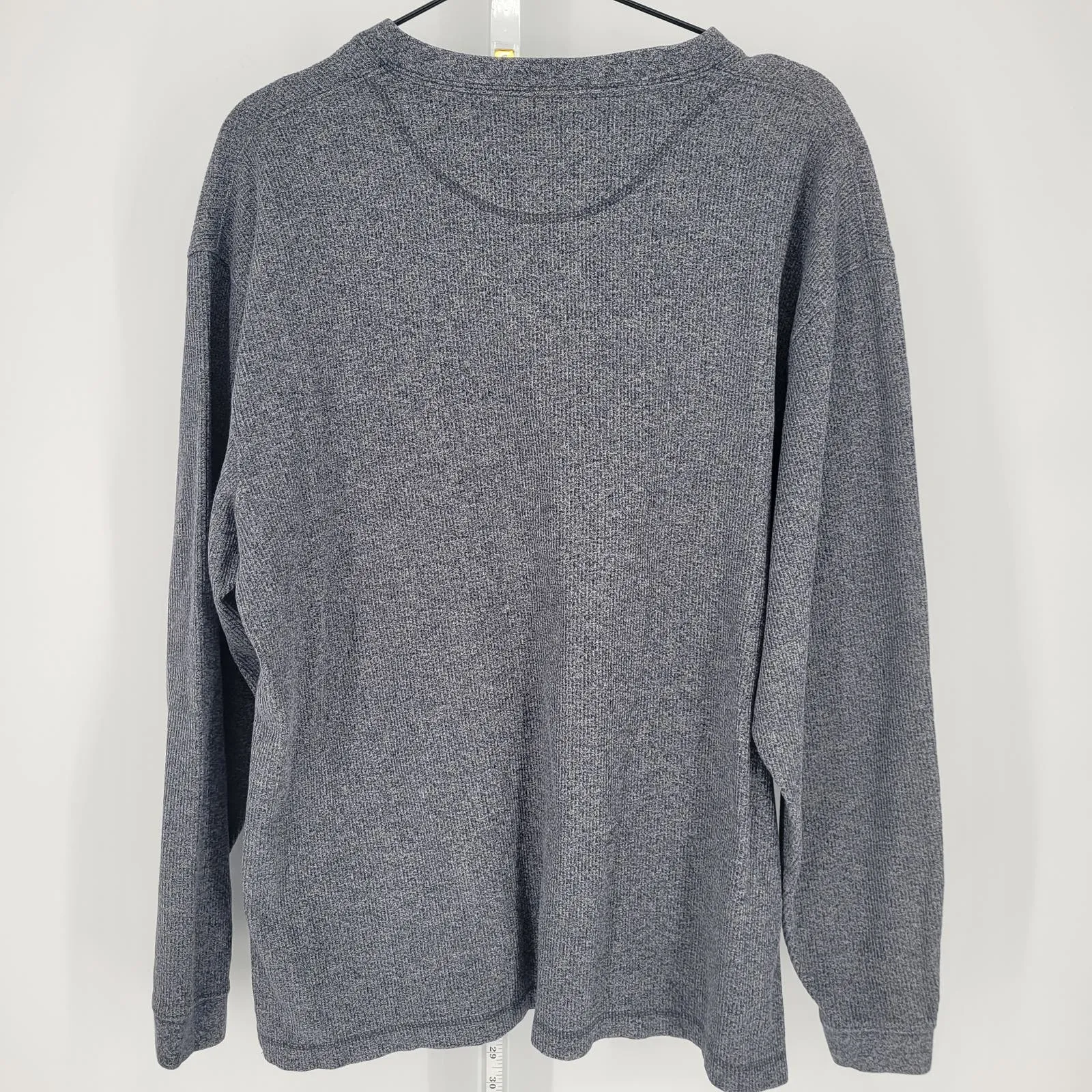 High Sierra Mens Sz L 100% Cotton Thick Knit Long Sleeve T Shirt Gray