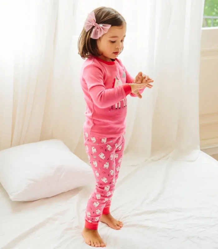 Hotpink Unicorn Long Sleeve Pajama