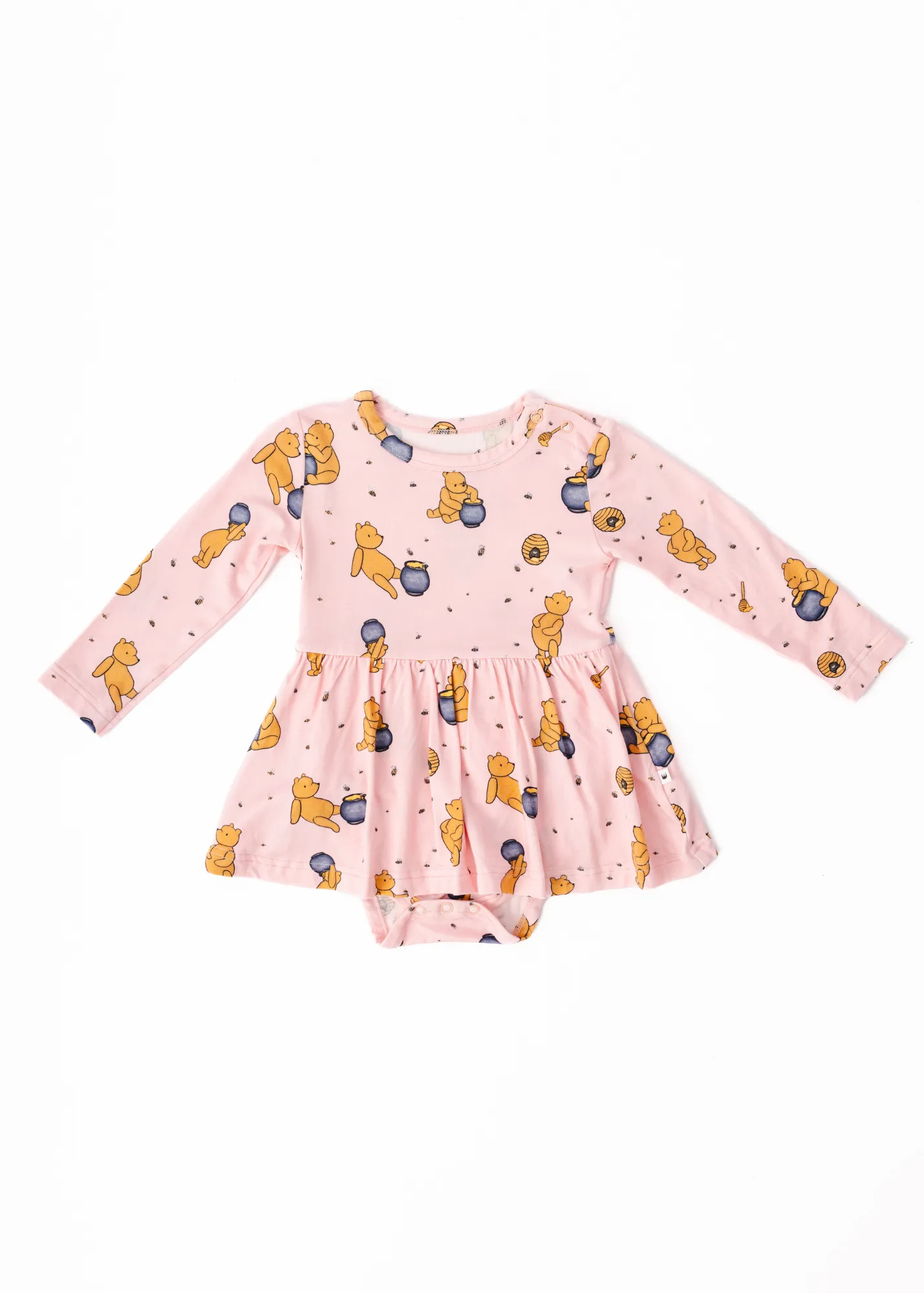 Hunny Pot Pink Long Sleeve Baby Dress