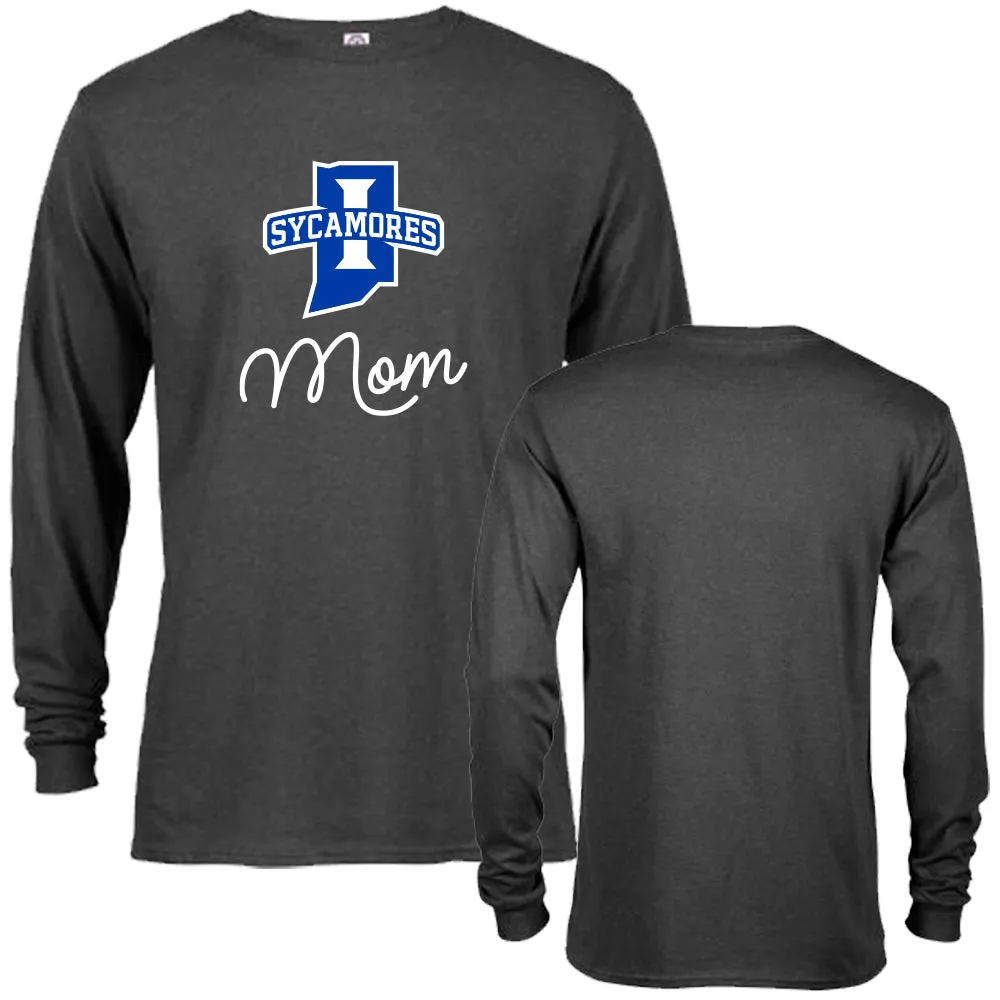Indiana State University Sycamores Mom Logo Mother Long Sleeve T-Shirt