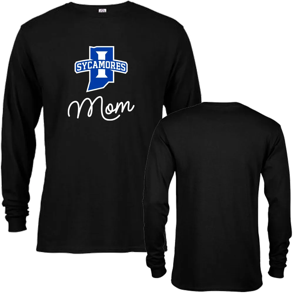 Indiana State University Sycamores Mom Logo Mother Long Sleeve T-Shirt