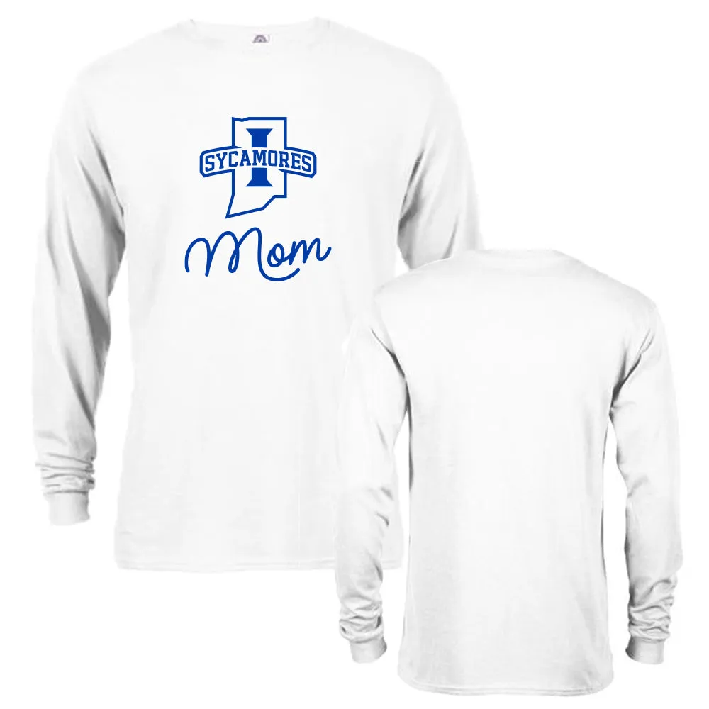 Indiana State University Sycamores Mom Logo Mother Long Sleeve T-Shirt