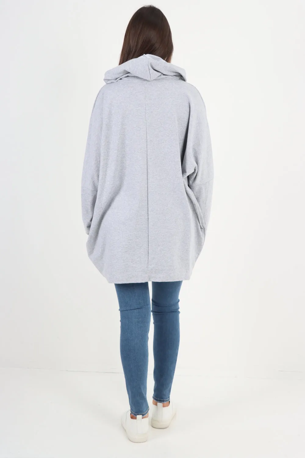 Italian Oversized Sequence Star Hoodie Top