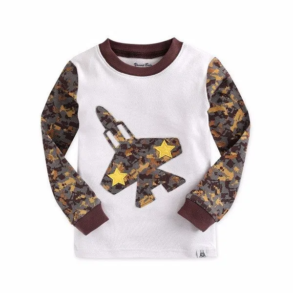 Jet Star Long Sleeve Pajamas