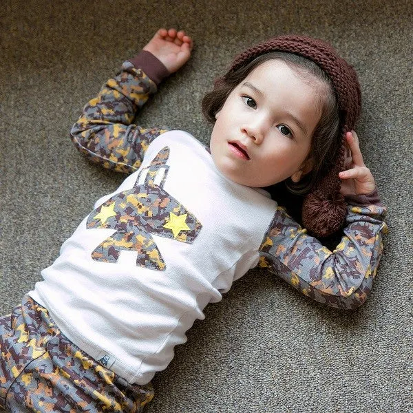 Jet Star Long Sleeve Pajamas
