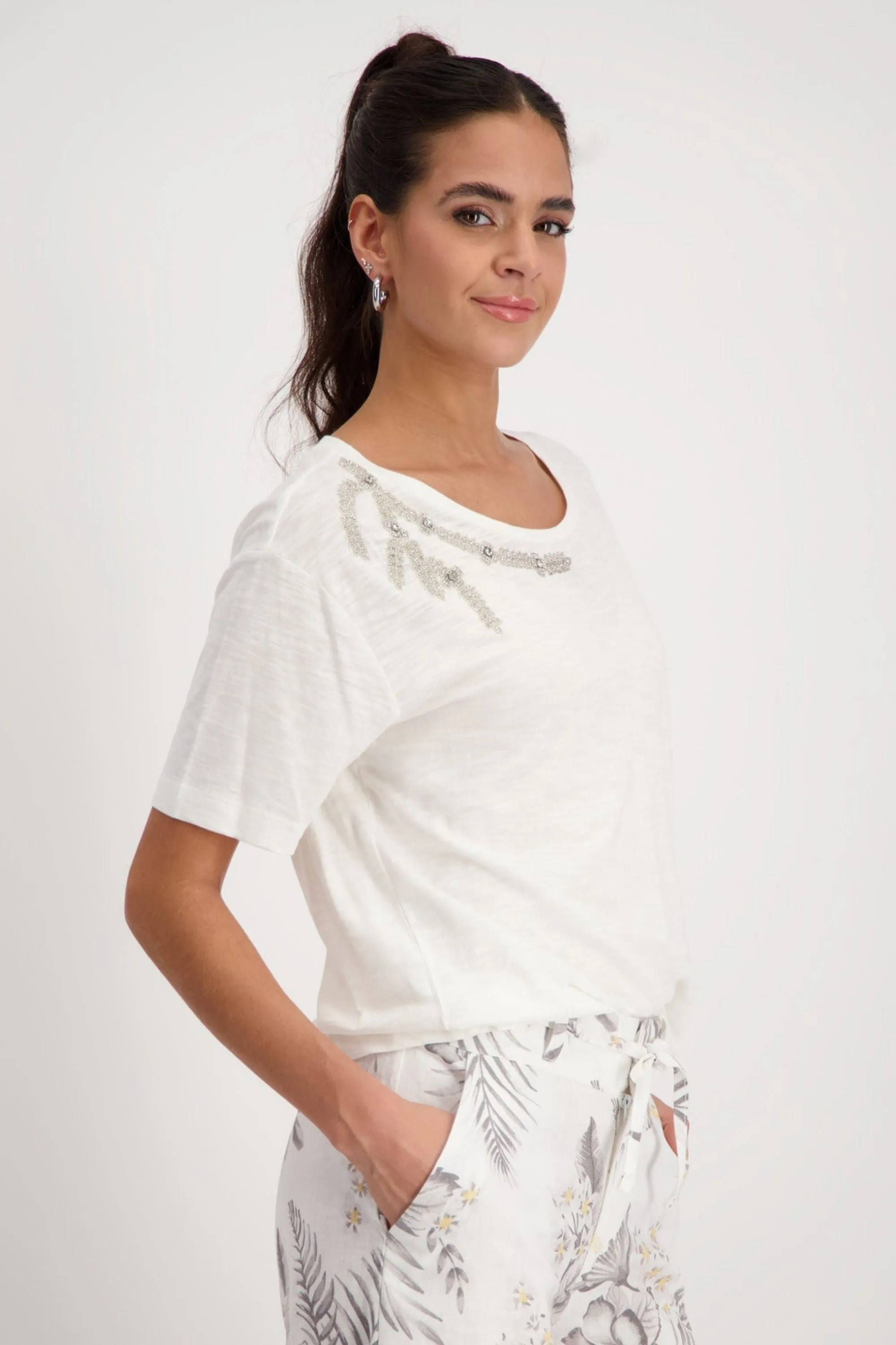 JEWELLED TEE - 408663MNR