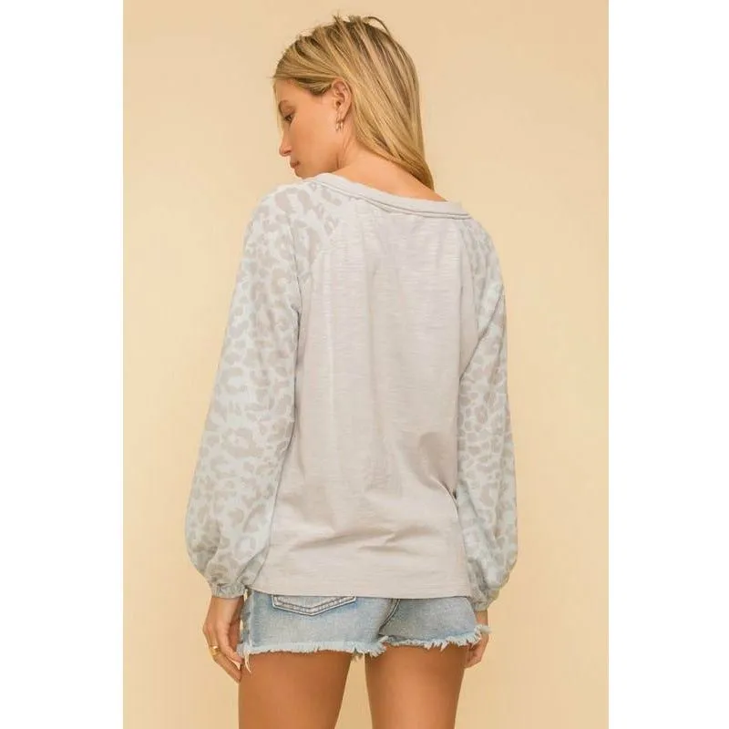 Jilli Leopard Long Sleeved T-Shirt