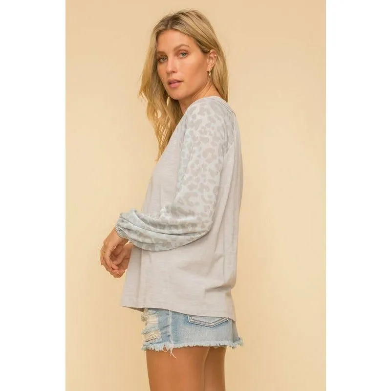 Jilli Leopard Long Sleeved T-Shirt