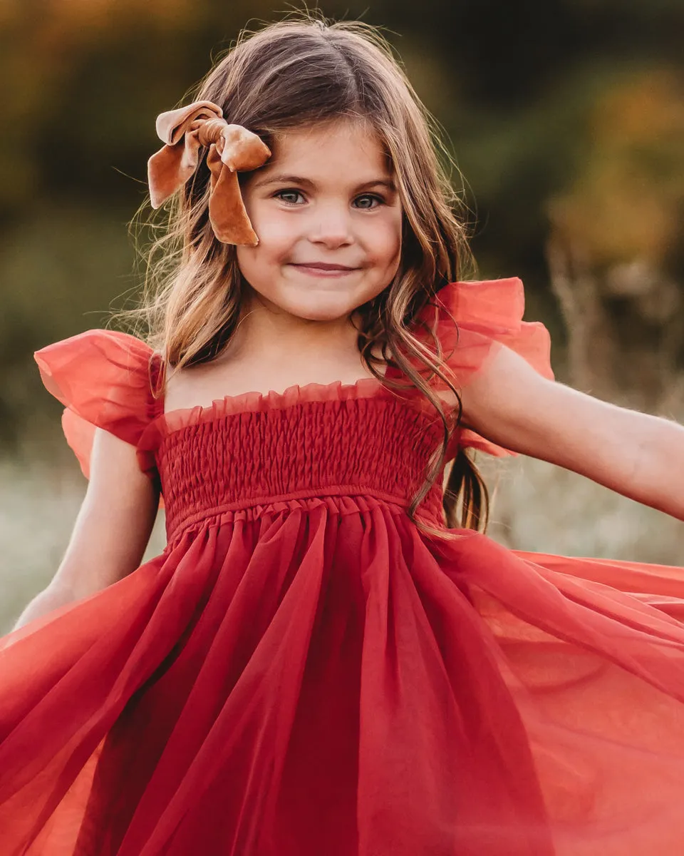 Juliet Dress (venetian red tulle)