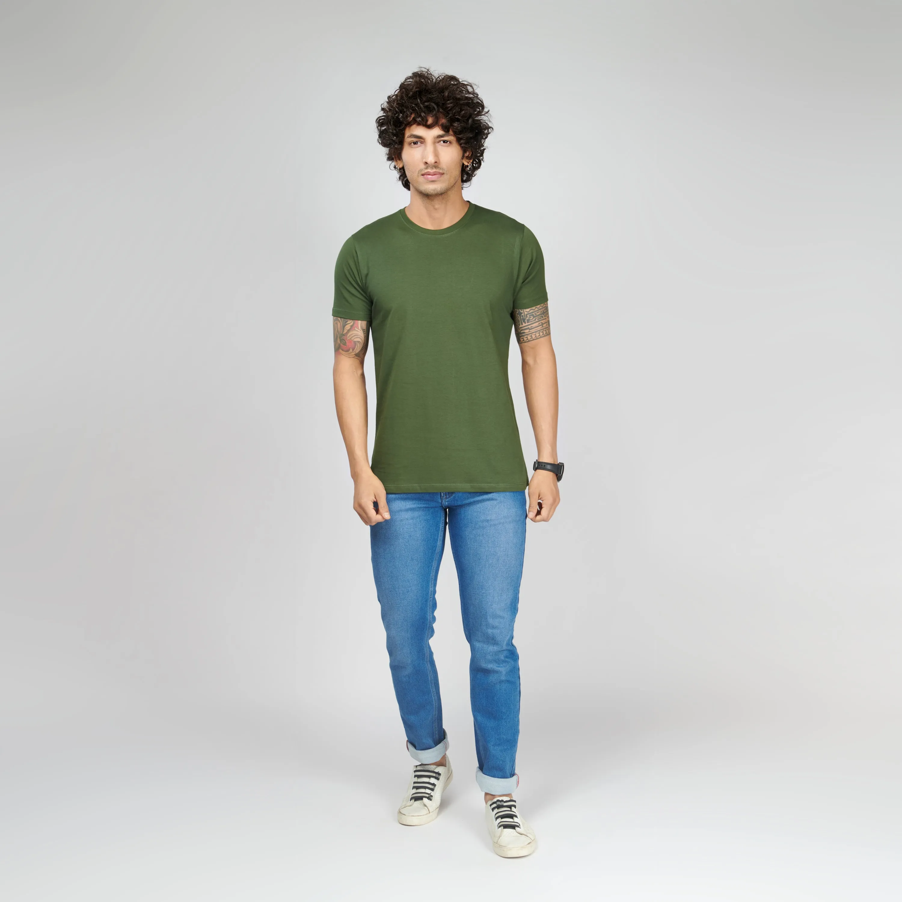Jungle Green Half Sleeve T-Shirt