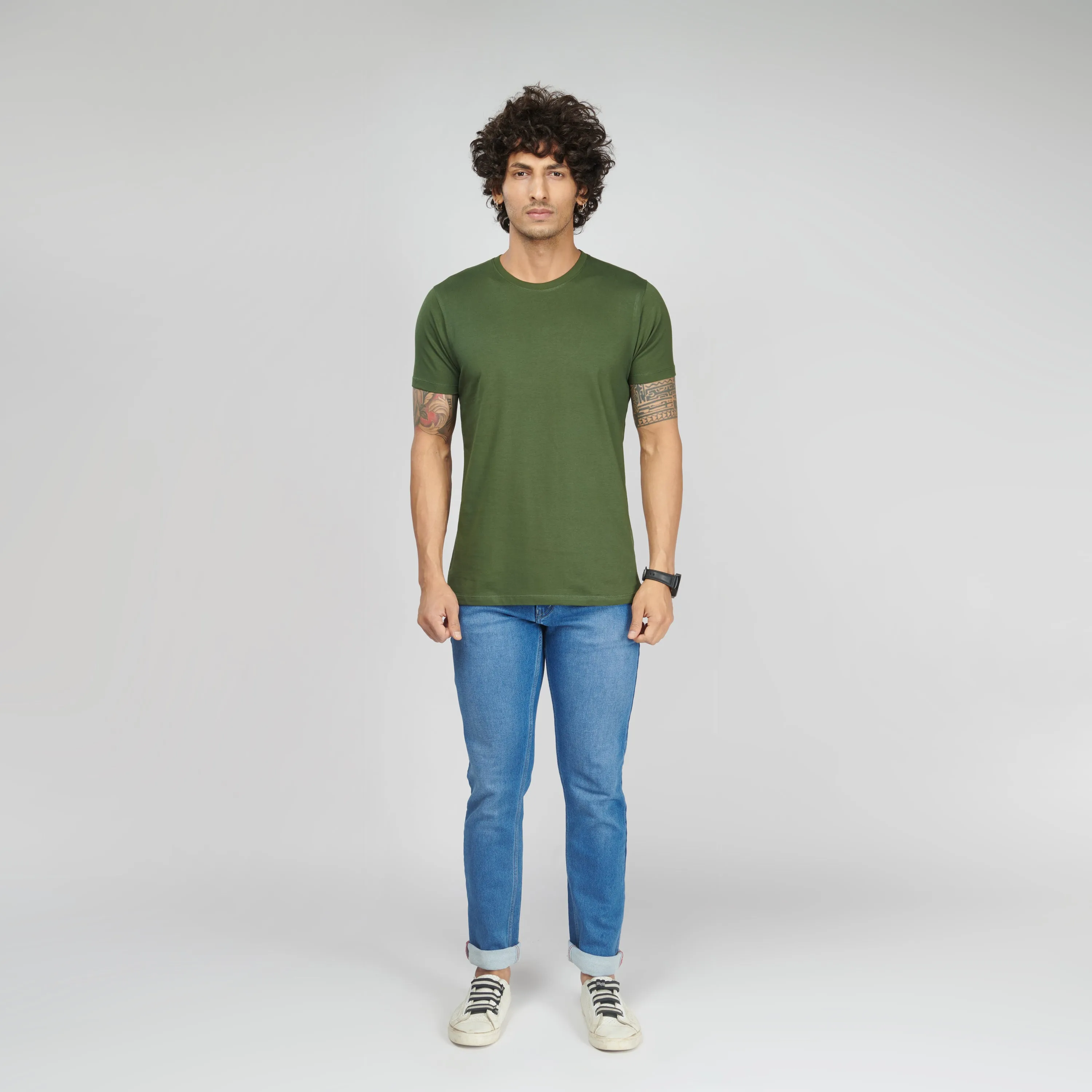 Jungle Green Half Sleeve T-Shirt