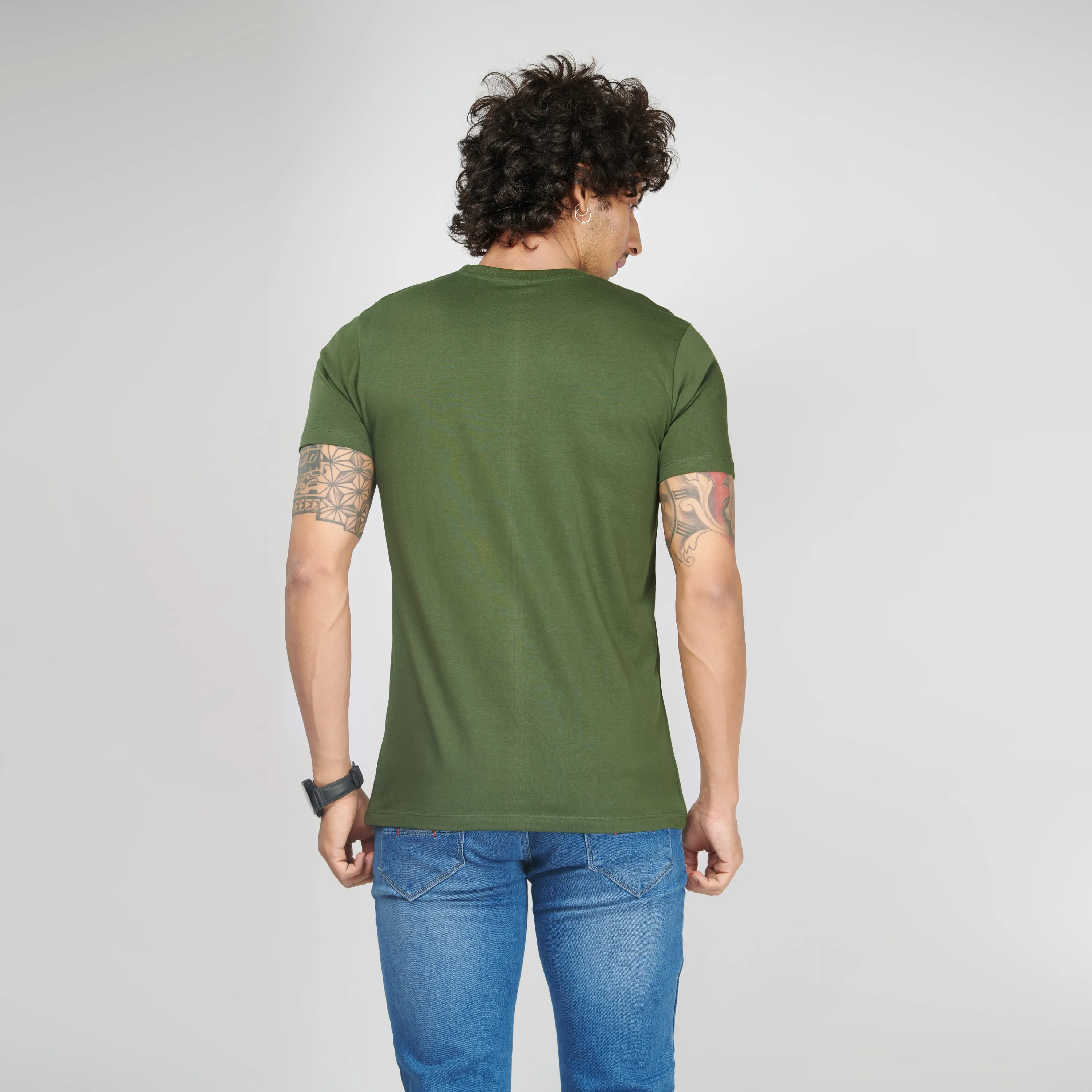 Jungle Green Half Sleeve T-Shirt