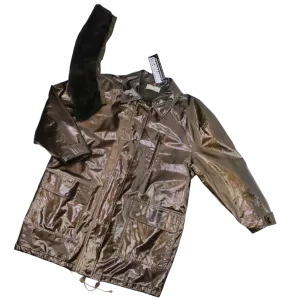 JURGEN MICHAELSEN: Shiny Brown Coat: M
