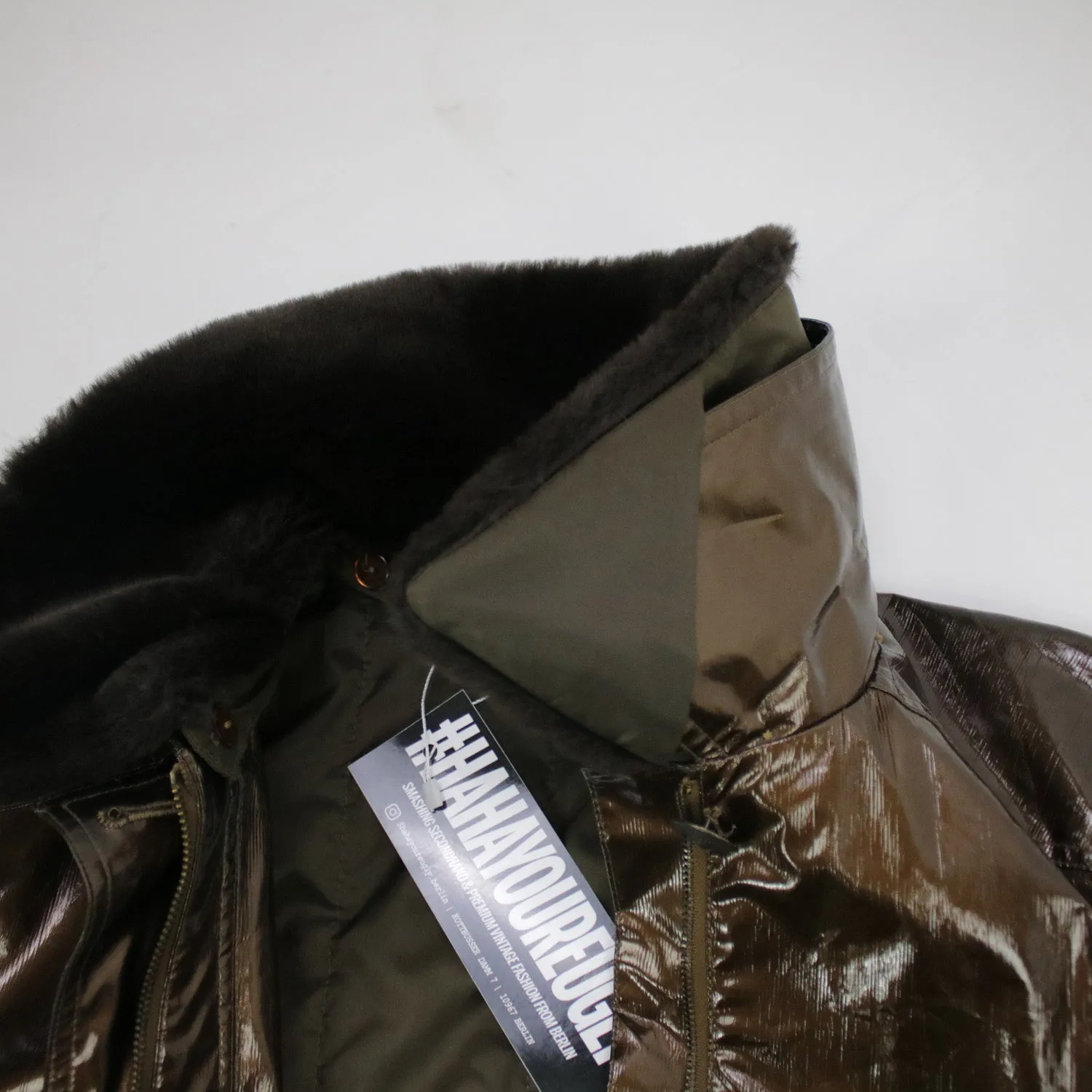 JURGEN MICHAELSEN: Shiny Brown Coat: M