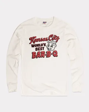 KC World's Best BBQ White Long Sleeve