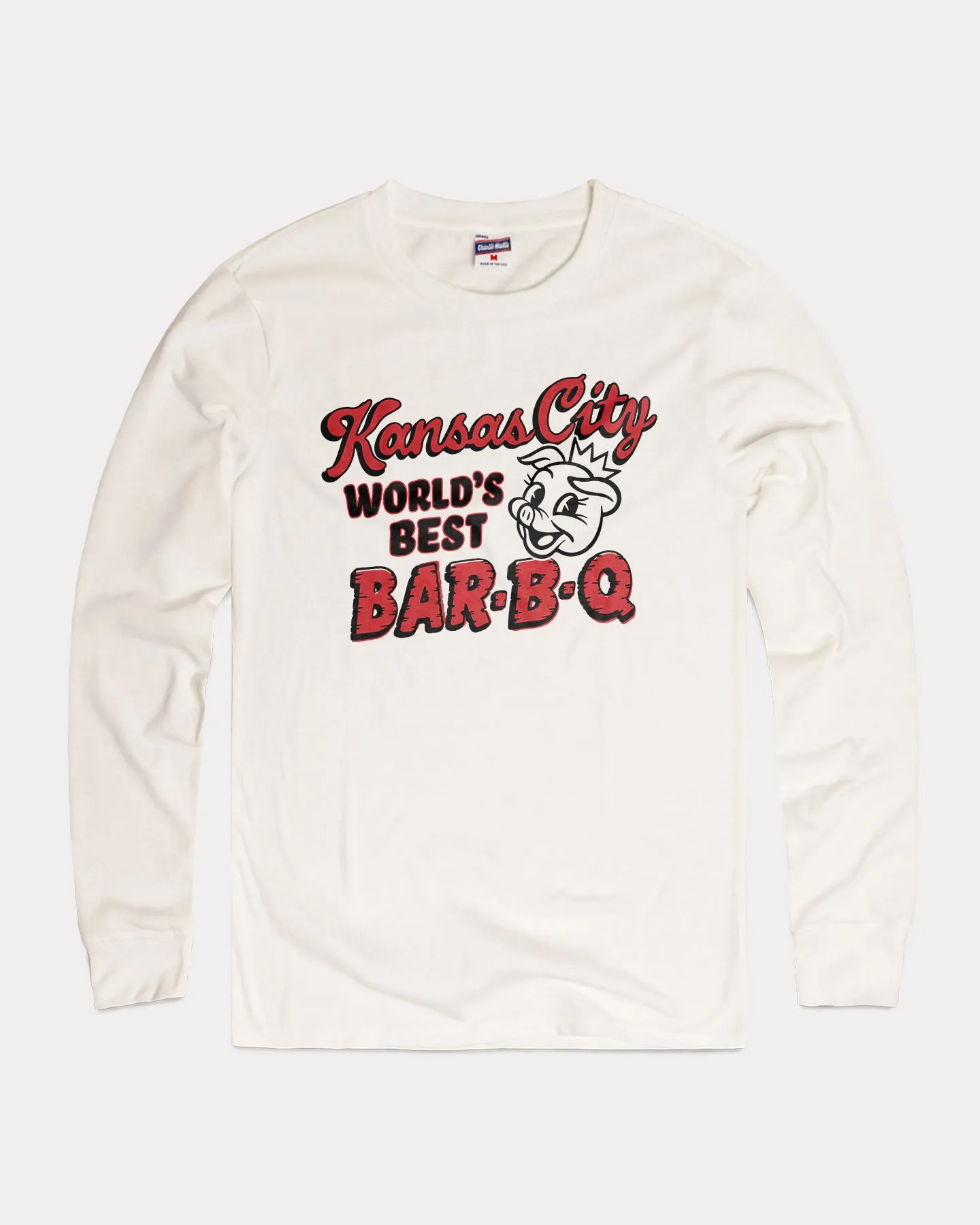 KC World's Best BBQ White Long Sleeve