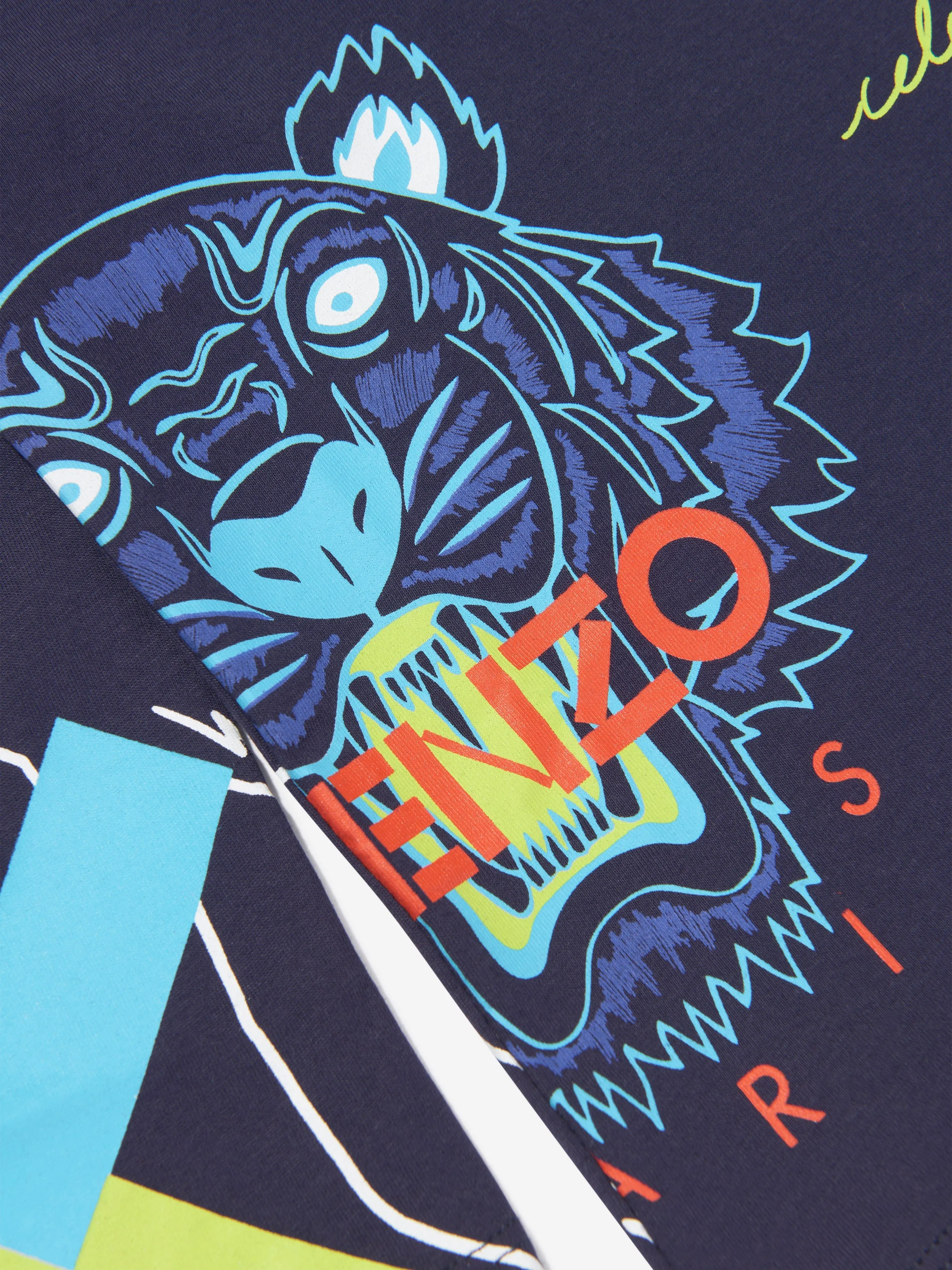 KENZO Boys Iconics Print Long Sleeve T-Shirt