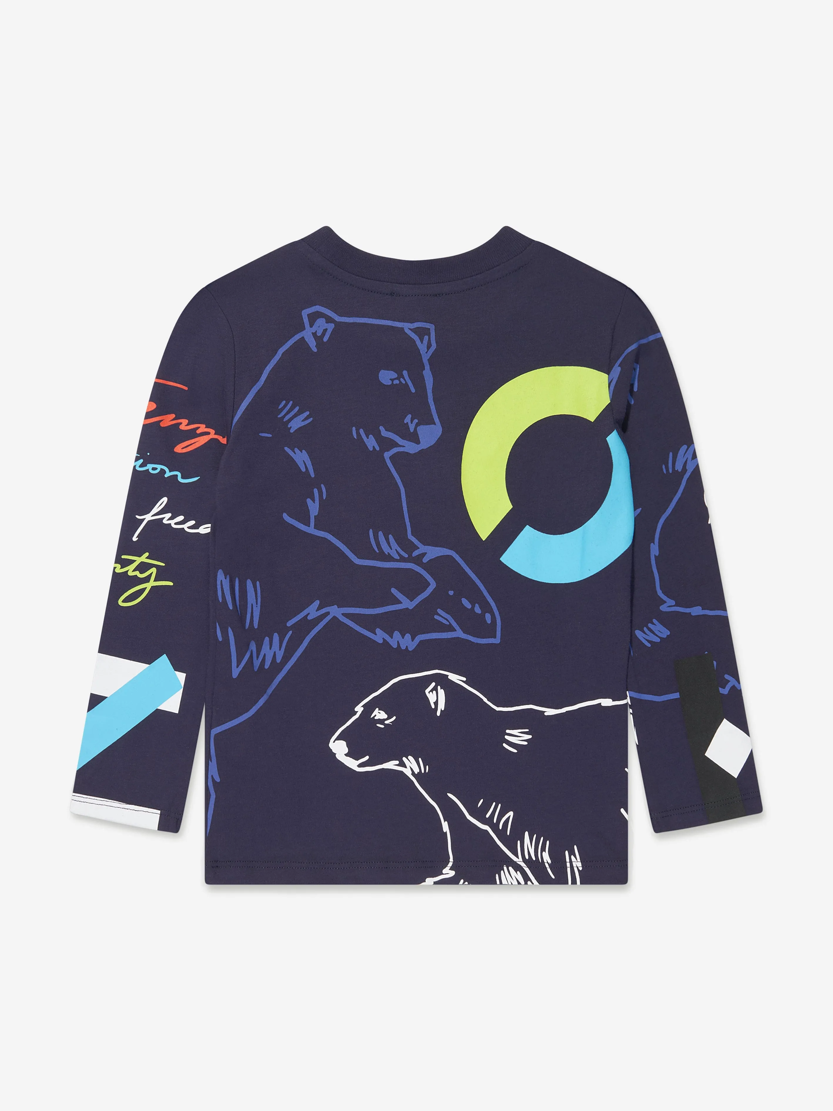 KENZO Boys Iconics Print Long Sleeve T-Shirt