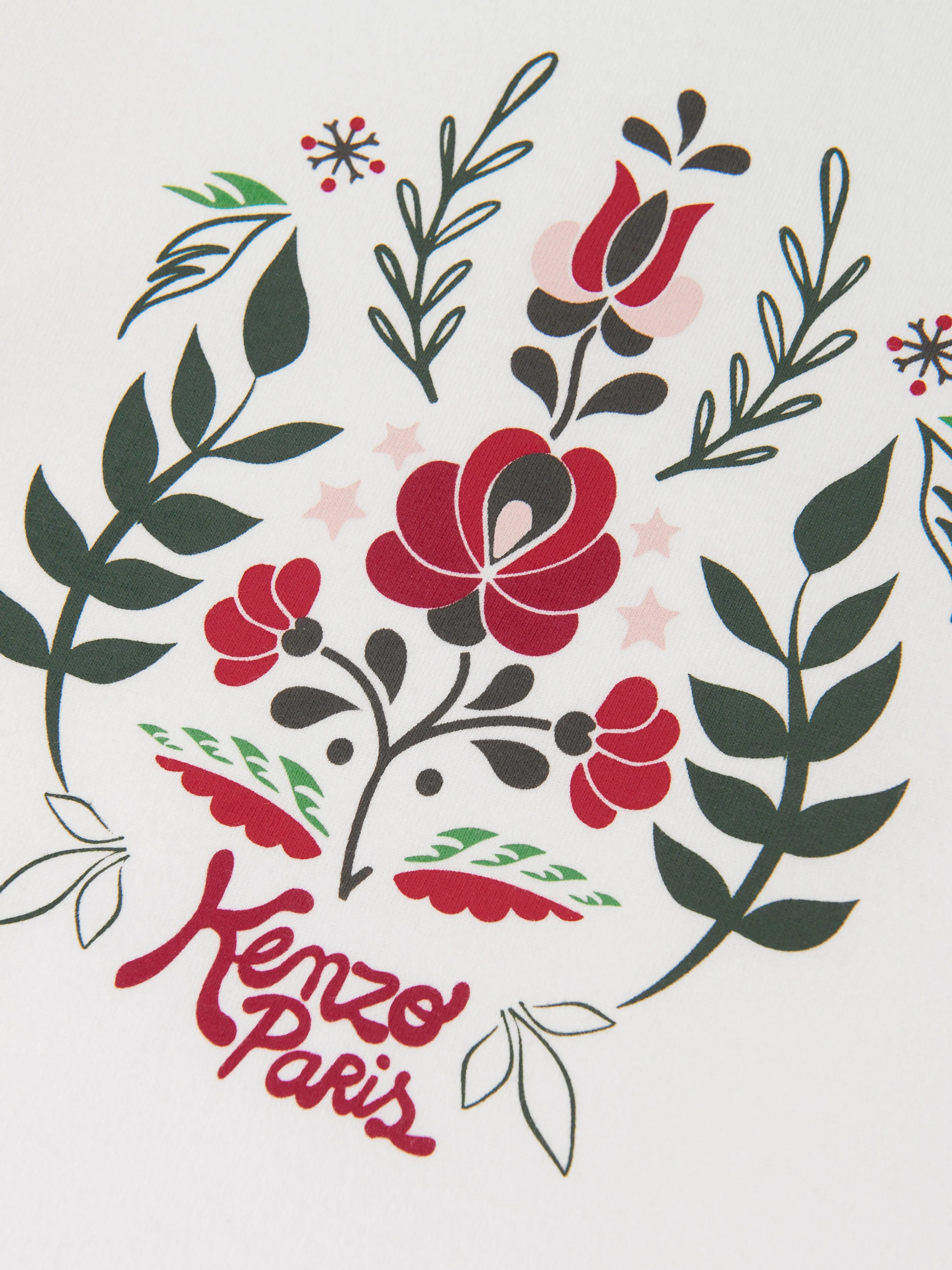 KENZO Girls Long Sleeve T-Shirt in Ivory