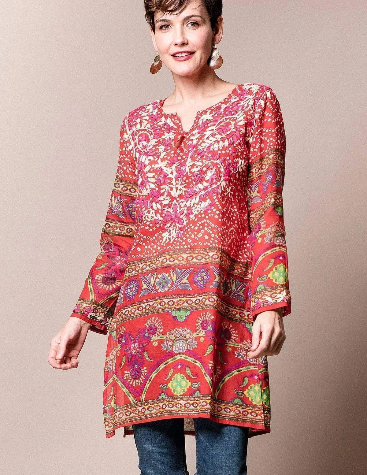 Kiara Tunic - Red