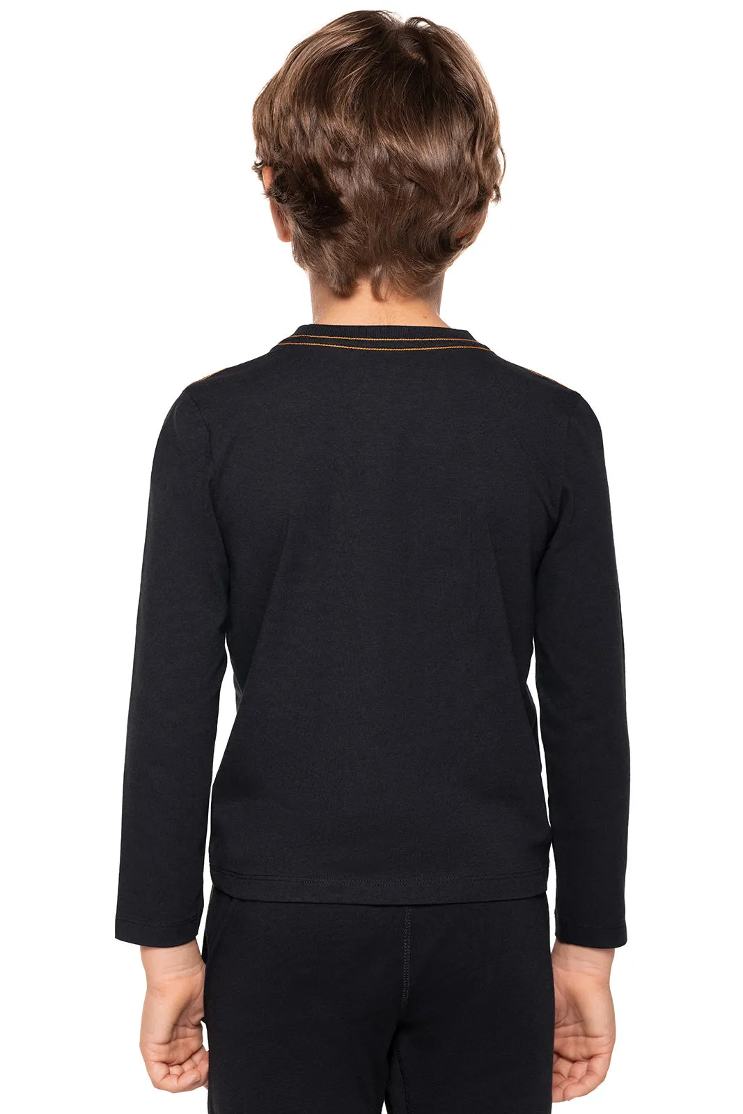 Kid's Coco Plum Everyday Long Sleeve Graphic T-Shirt  |  Black