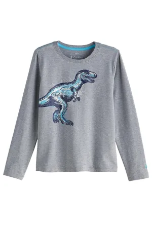 Kid's Coco Plum Everyday Long Sleeve Graphic T-Shirt | Grey