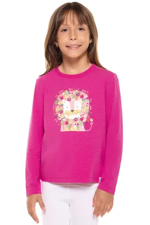 Kid's Coco Plum Everyday Long Sleeve Graphic T-Shirt  |  Magnolia Pink