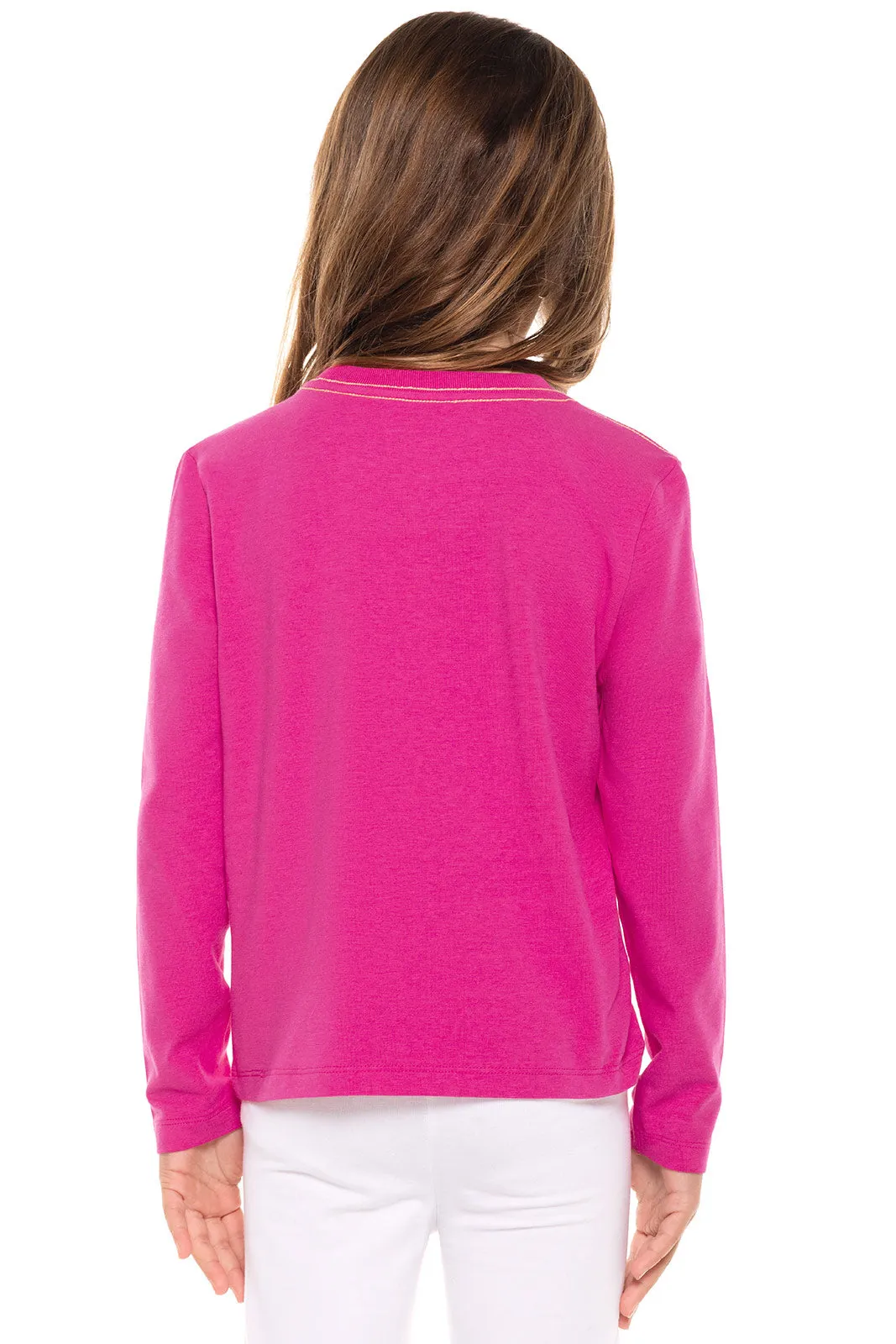 Kid's Coco Plum Everyday Long Sleeve Graphic T-Shirt  |  Magnolia Pink