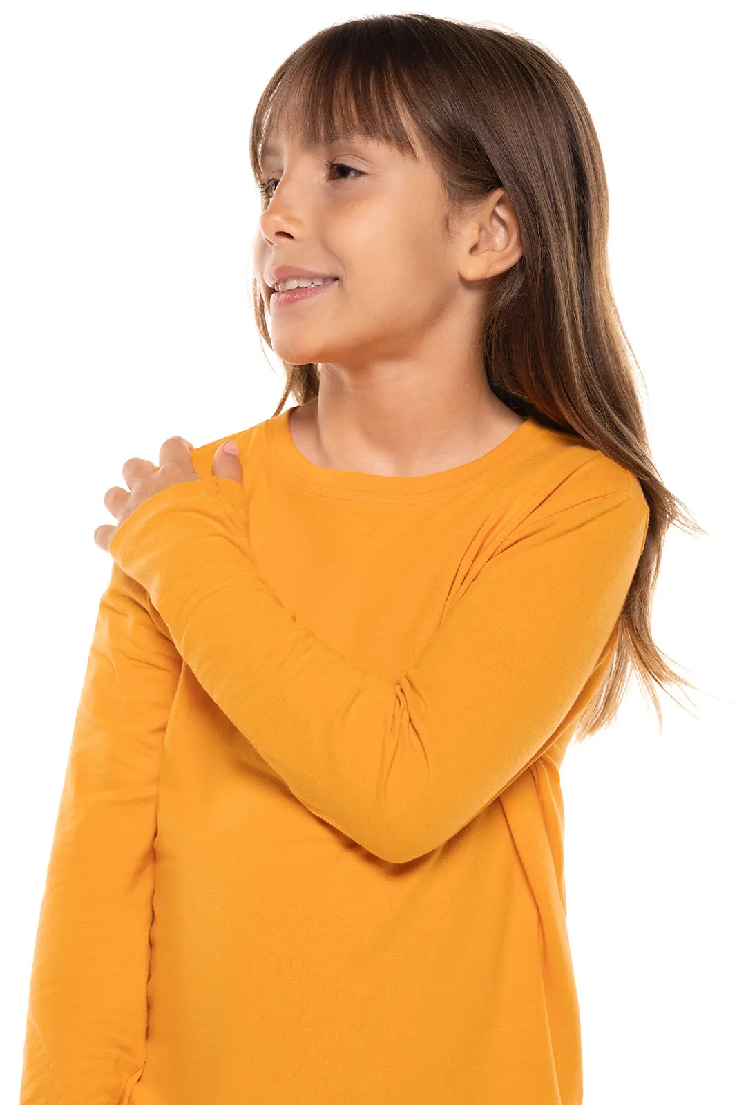 Kid's Coco Plum Everyday Long Sleeve T-Shirt  |  Apricot Crush