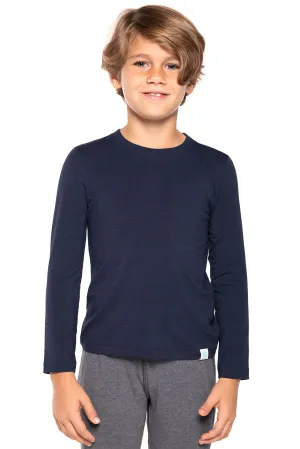 Kid's Coco Plum Everyday Long Sleeve T-Shirt | Navy