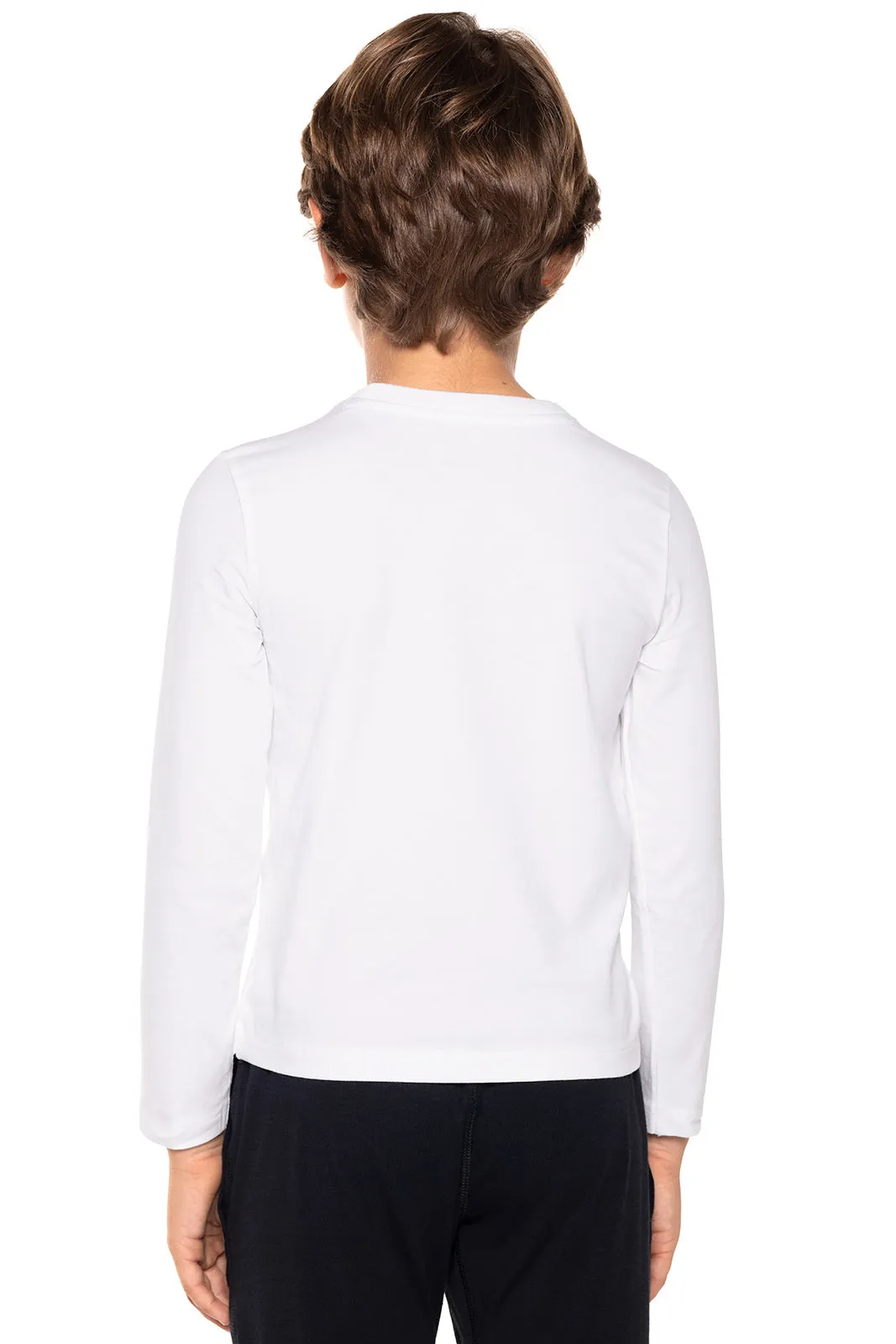Kid's Coco Plum Everyday Long Sleeve T-Shirt  |  White