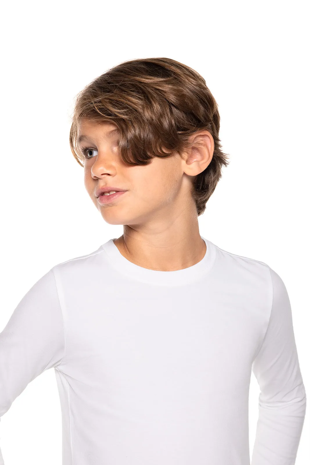 Kid's Coco Plum Everyday Long Sleeve T-Shirt  |  White
