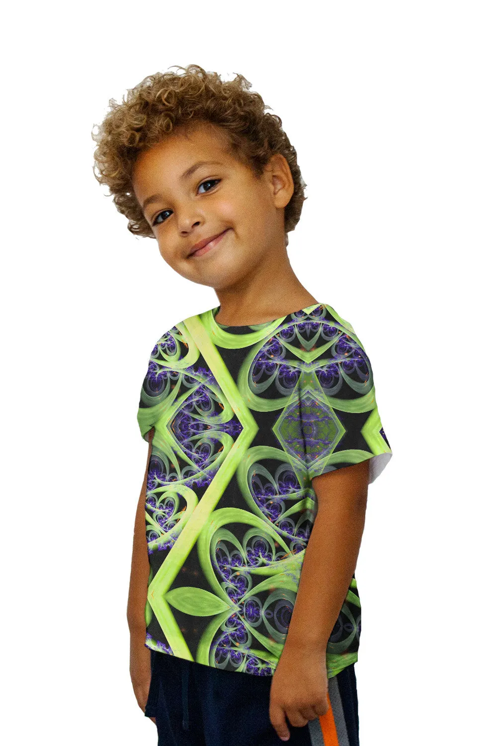 Kids Flame Fractal 3D Render Design