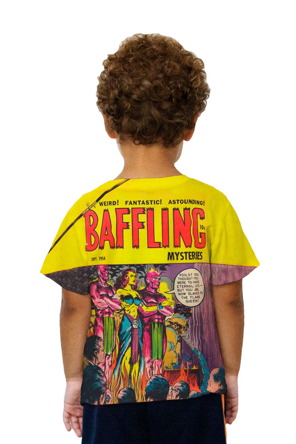Kids Flame Queen Comic Retro