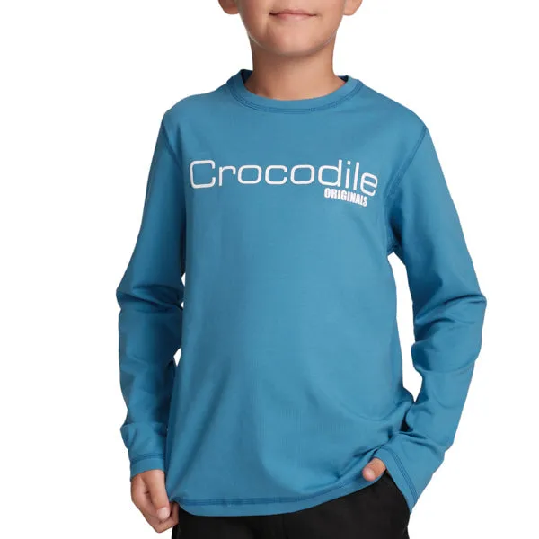 Kids Minimalist Tee-Mediterranian Blue