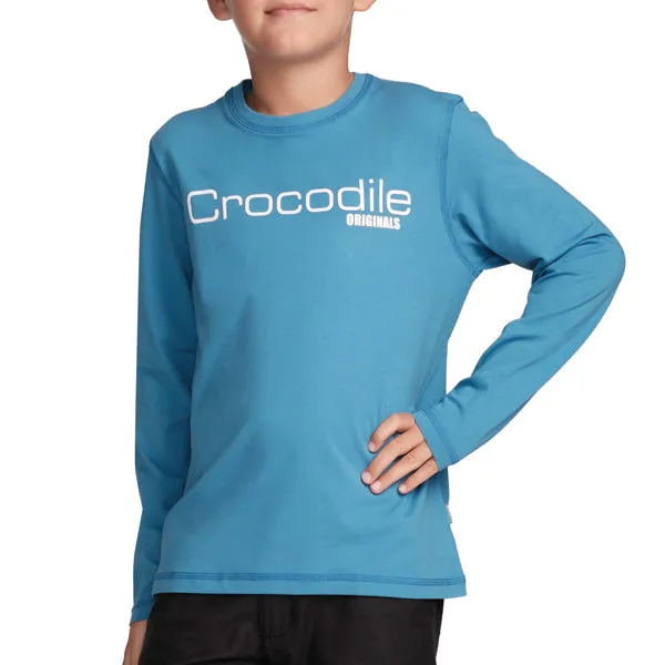 Kids Minimalist Tee-Mediterranian Blue