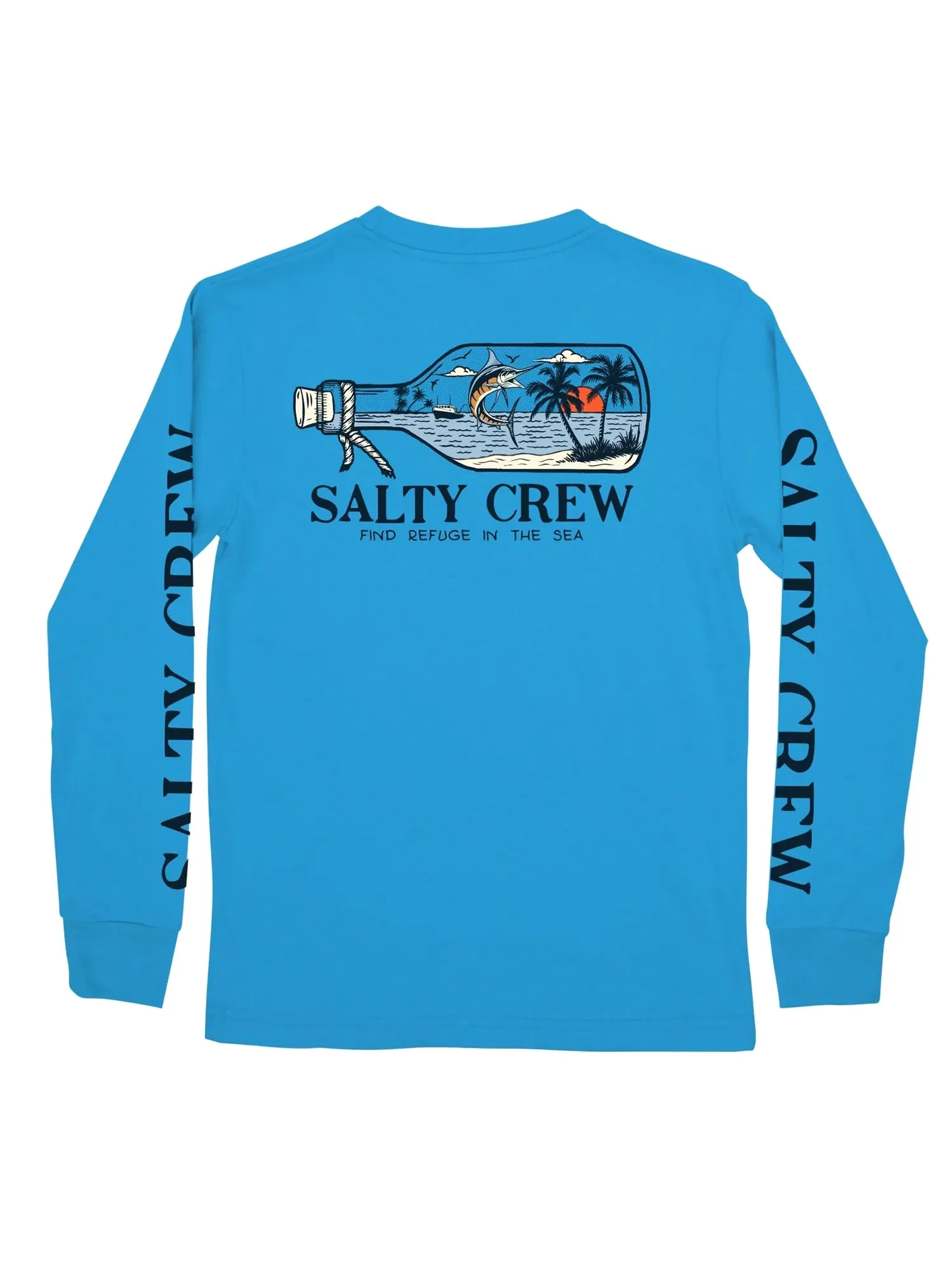 KIDS SALTY CREW YOUTH BOYS MESSAGE LONG SLEEVE TEE - CLEARANCE