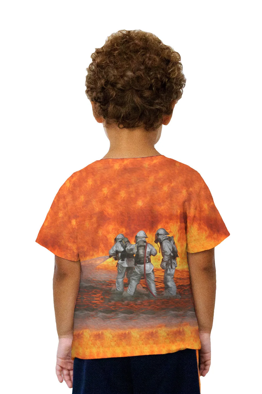 Kids Wall Of Flame Firefighters