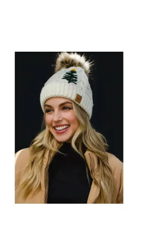 Knit Pom Pom Hat
