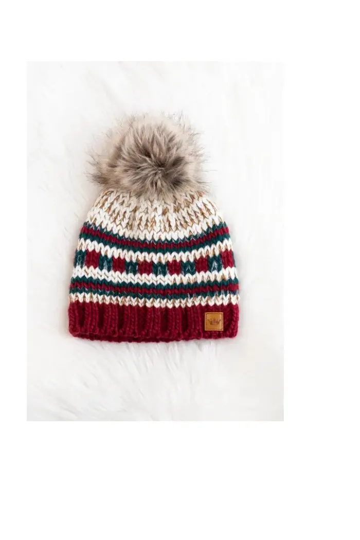 Knit Pom Pom Hat