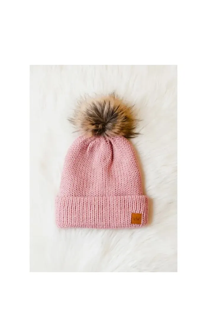 Knit Pom Pom Hat