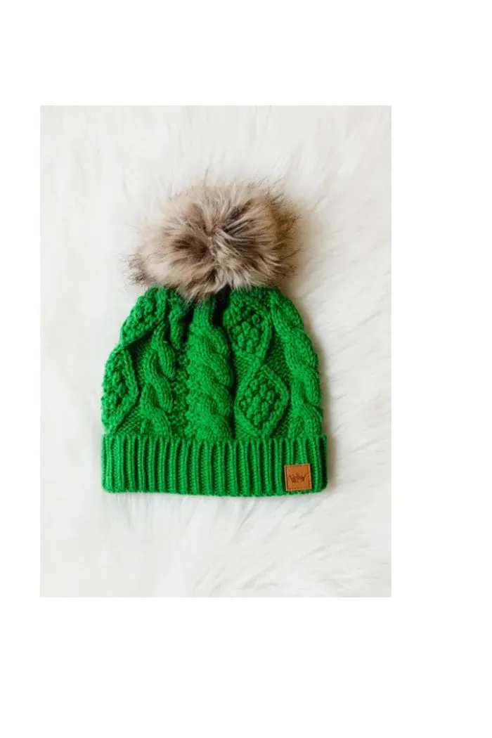 Knit Pom Pom Hat