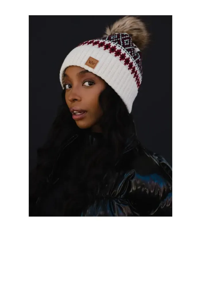 Knit Pom Pom Hat