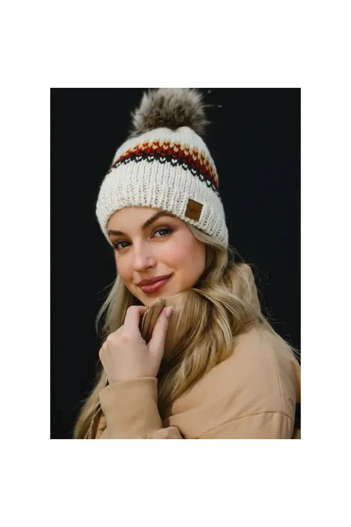 Knit Pom Pom Hat