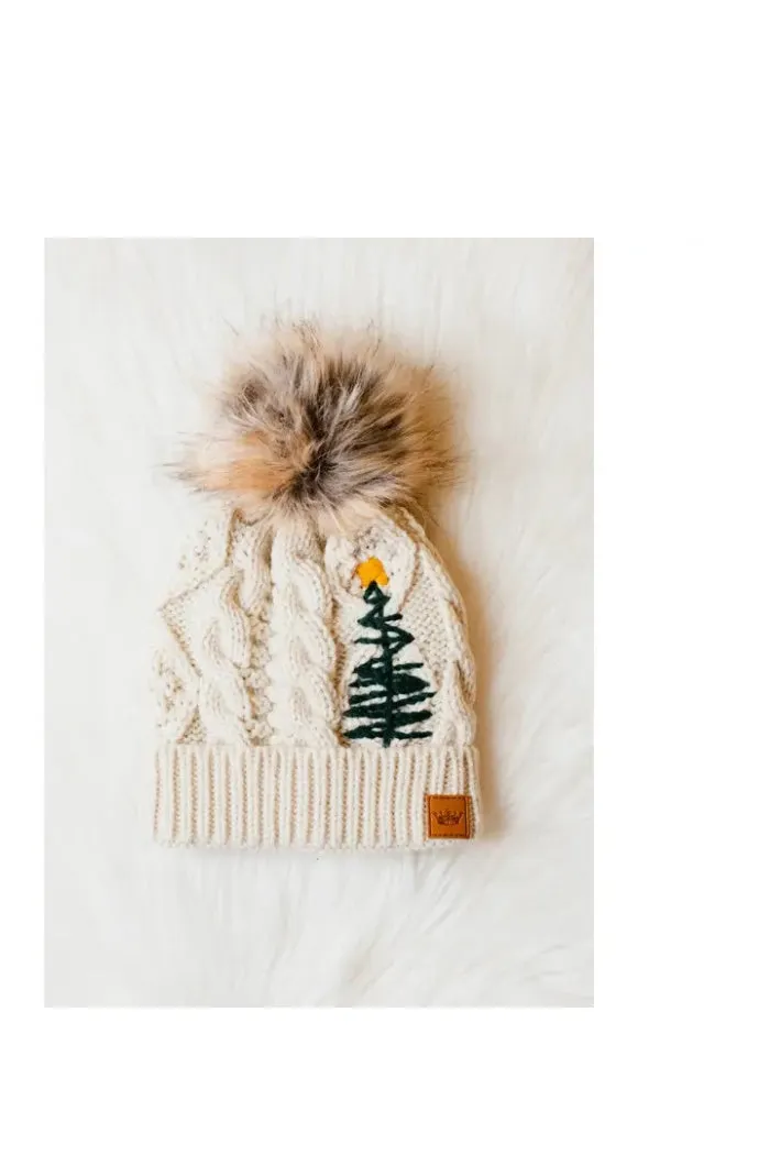 Knit Pom Pom Hat