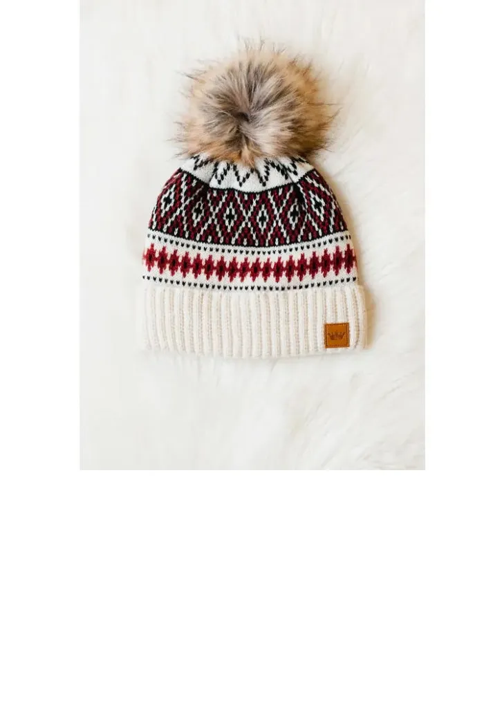 Knit Pom Pom Hat