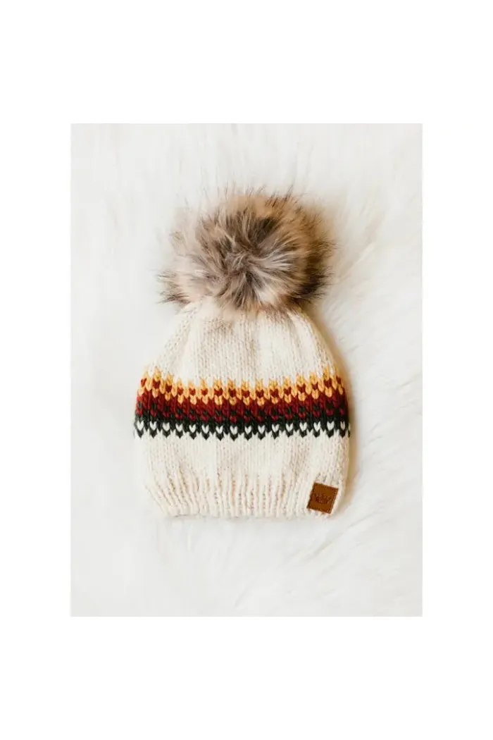 Knit Pom Pom Hat
